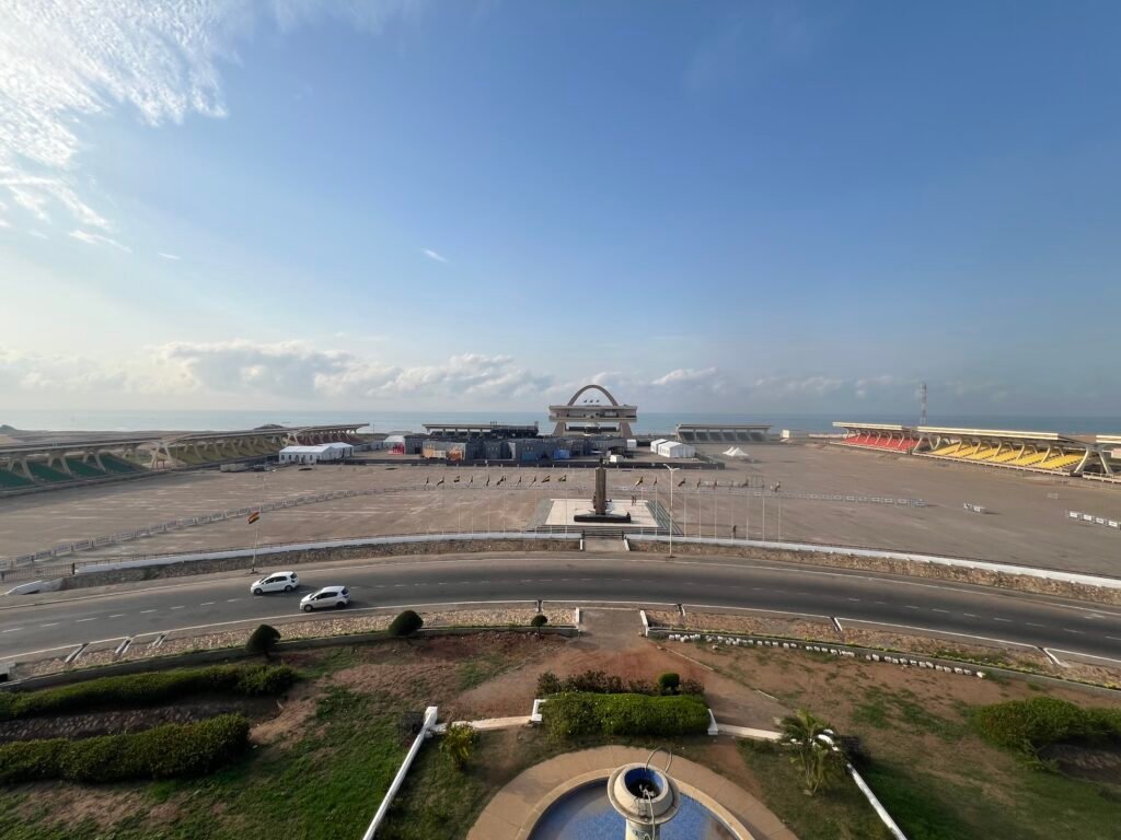Independence Square, one of the top things to see in Accra Ghana during a city tour