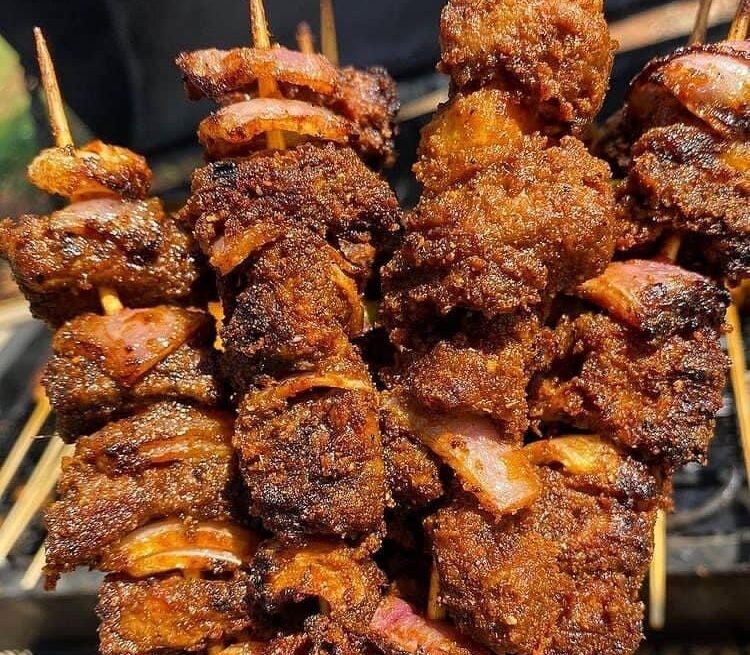 Accra food tour guide: From Makola Market to inventive fine dining - skewed meat