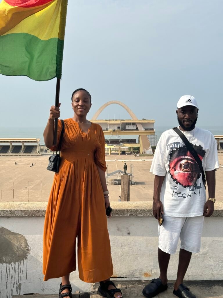 Vibrant atmosphere at one of the popular Accra tourist sites near Independence Square