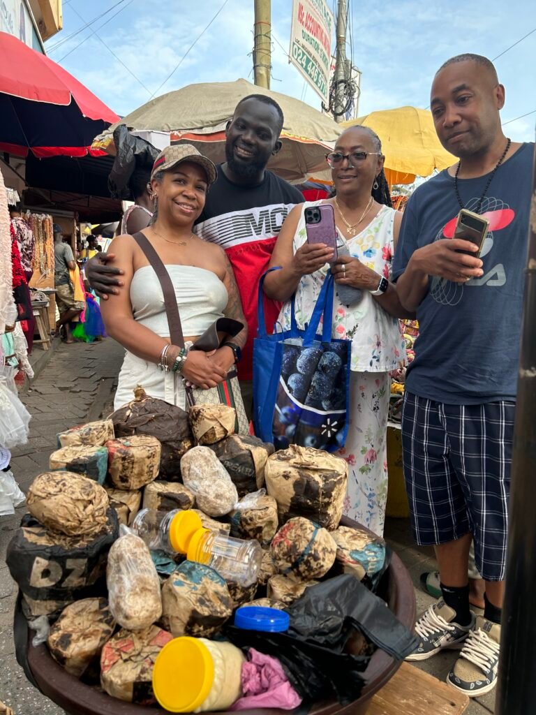 Travelers exploring the best places to visit in Ghana during a cultural tour